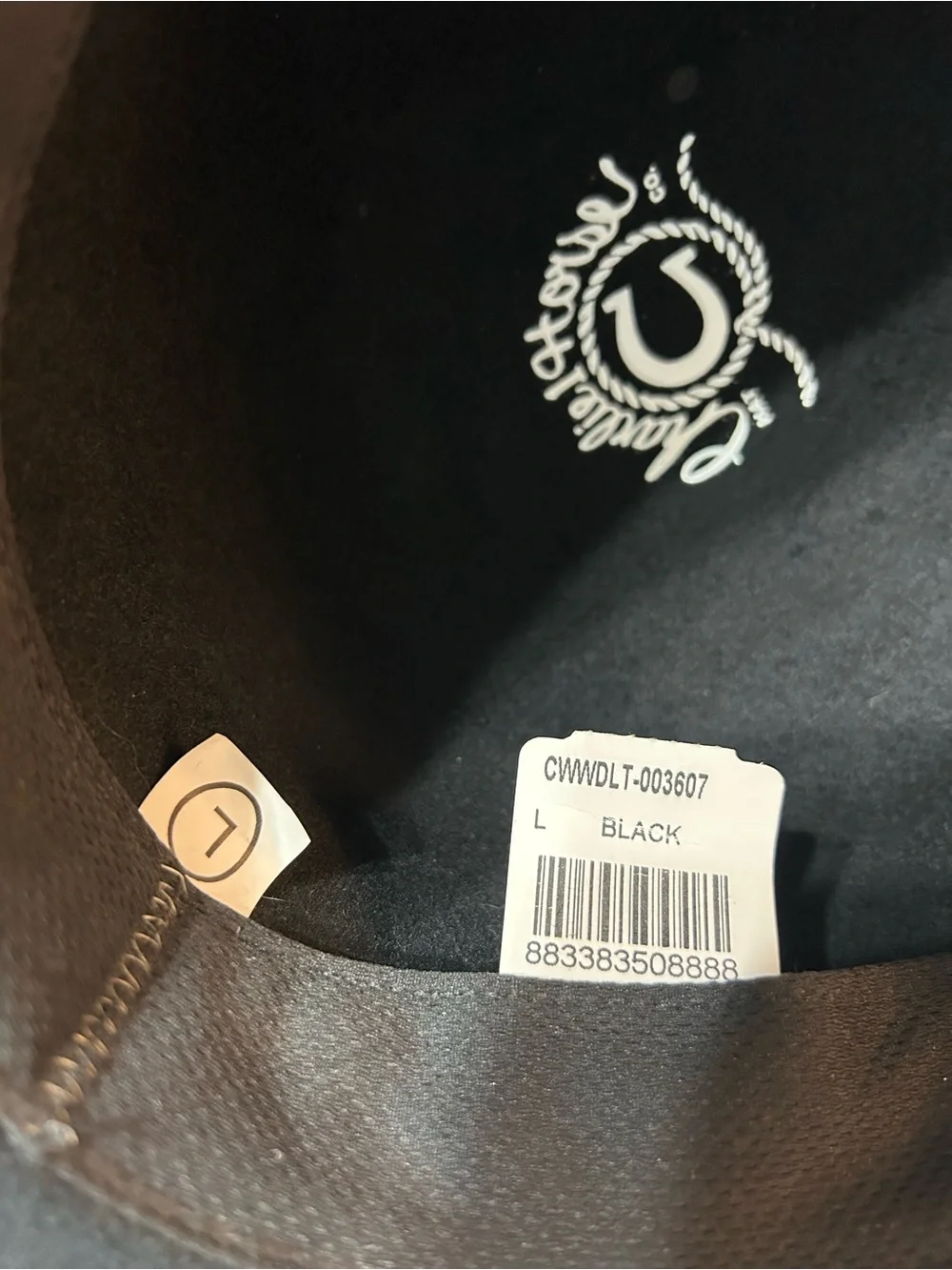CHARLIE 1 HORSE WOMEN'S BLACK TEXAN WANDERLUST HAT Sz L